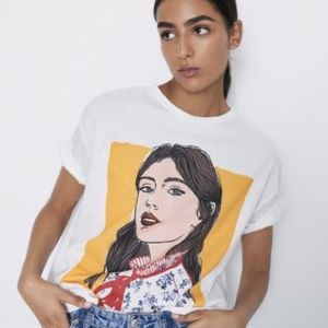 Zara Women Graphic T-shirt